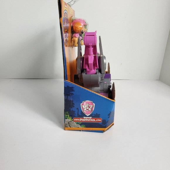 Paw Patrol Dino Rescue Skye Deluxe Vehicle With Figure Mystery Dino Puppy Dog - Picture 6 of 16